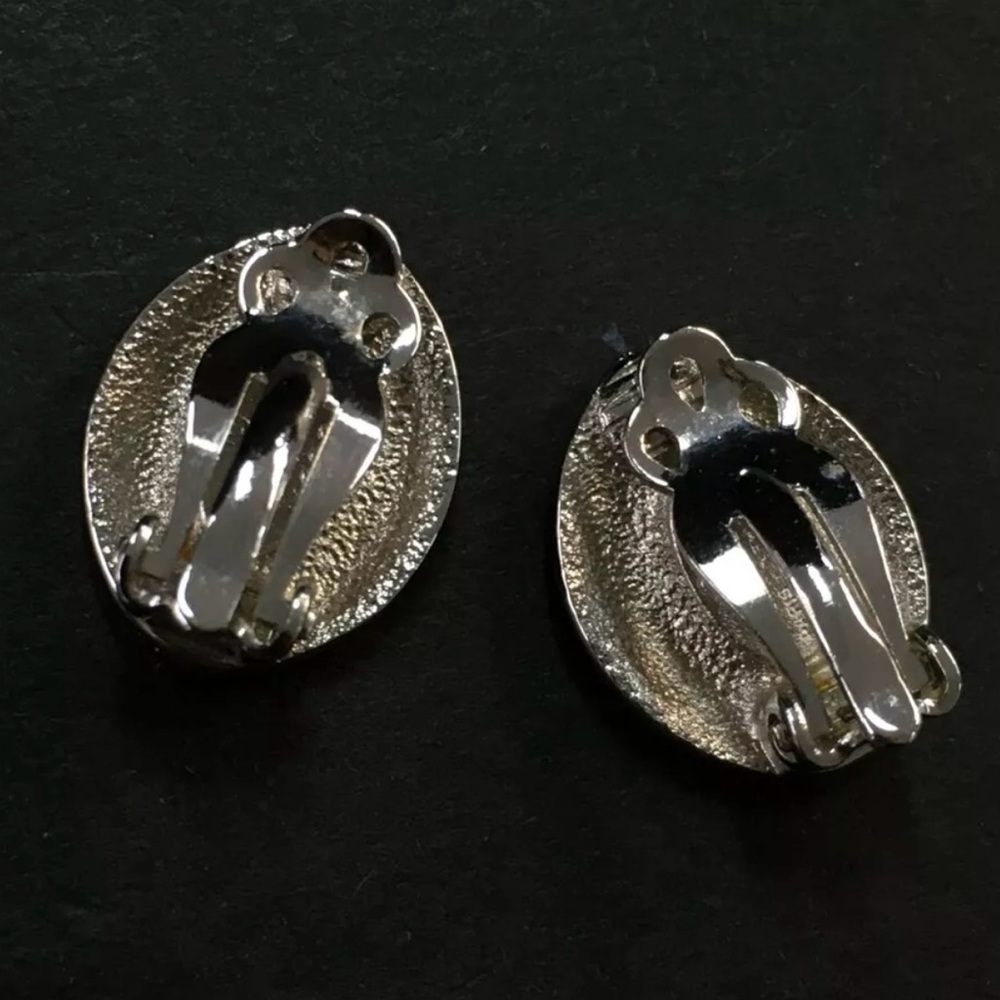 Givenchy Vintage Rhinestone Clip-on Earrings - Picture 5 of 7